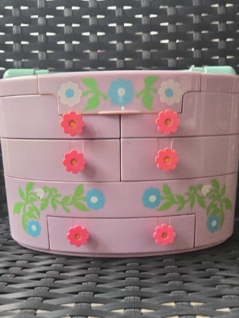 ✨🌸1991 VTG Bluebird Polly Pocket Pullout Playhouse Jewelry Box Compact Only 🌸✨ - Picture 5 of 15